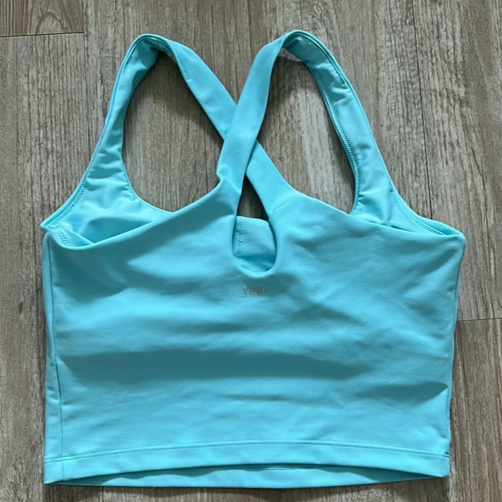 YPB Sculpt LUX Medium Blue Bra Tank - Picture 2 of 3